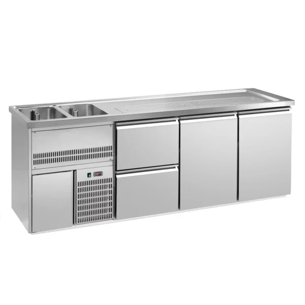 Pivný bar PREMIUM PLUS- 2500x700mm - 2 dvierka a 2 zásuvky - Image 3