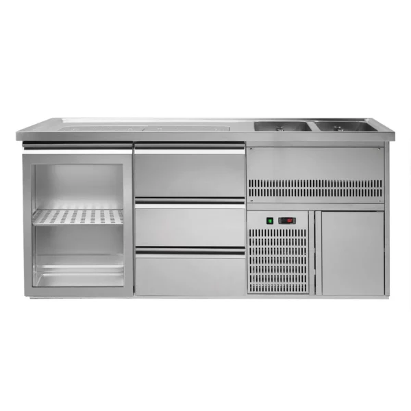 Pivný bar PREMIUM PLUS- 1950x700mm - 1 dvierka a 3 zásuvky - Image 3