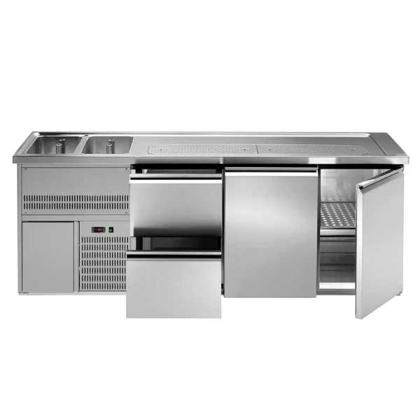 Pivný bar PREMIUM PLUS- 2500x700mm - 2 dvierka a 2 zásuvky - Image 4