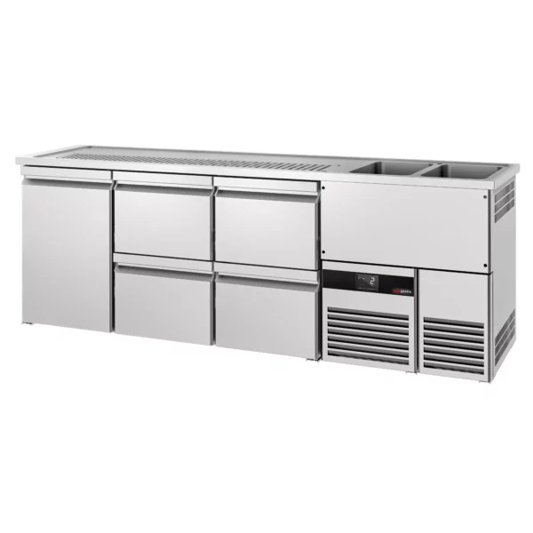 Pivný bar PREMIUM - 2500x700mm - 1 dvierka a 4 zásuvky - Image 4