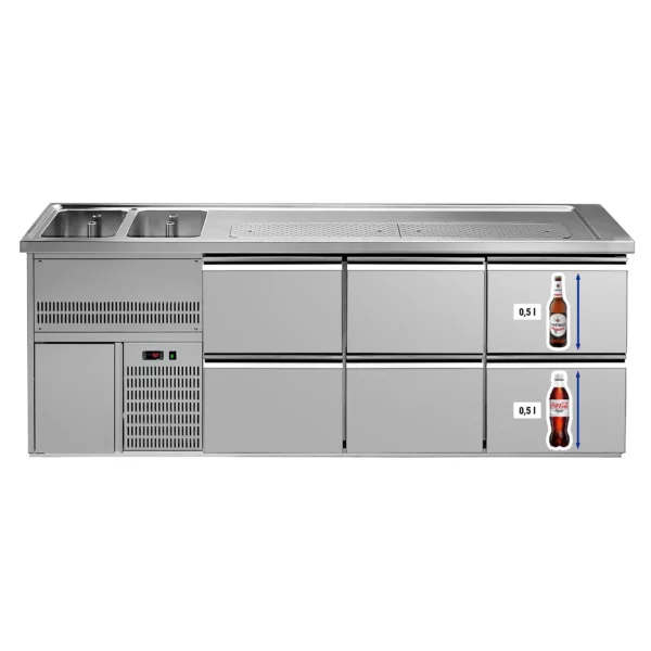 Pivný bar PREMIUM PLUS - 2500x700mm - 6 zásuviek - Image 4