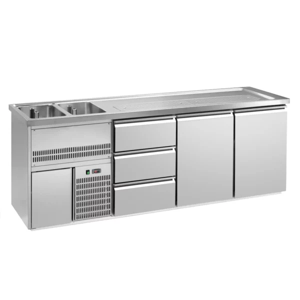 Pivný bar PREMIUM PLUS - 2500x700mm - 2 dvierka a 3 zásuvky - Image 3