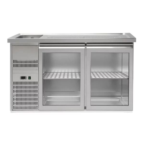 Pivný bar PREMIUM PLUS - 1550x700mm - 2 sklenené dvierka - Image 3