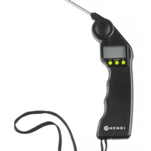 Digitálny teplomer so sklopnou sondou, HENDI, Čierna, 160x55x(H)20mm
