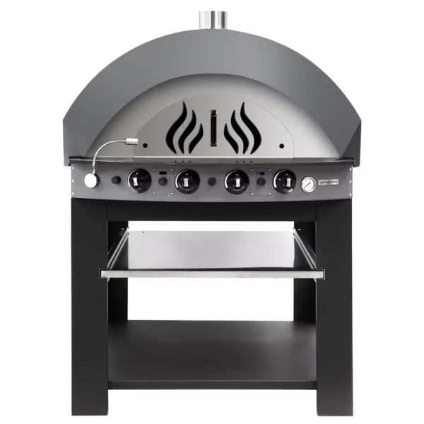Plynová pec na pizzu - antracit - 9x 25cm - manuálna - vrátane základného rámu - Image 4