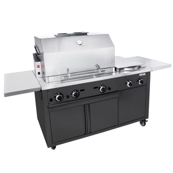 Grilovacia stanica - profesionálna BBQ kuchyňa - čierna - Image 5