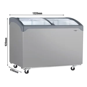 Mraznička - 1320x650mm - 286 litrov - S posuvným skleneným vekom