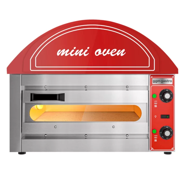 Elektrická rúra na pizzu mini - červená - 1x 34 cm - manuálna - Image 6