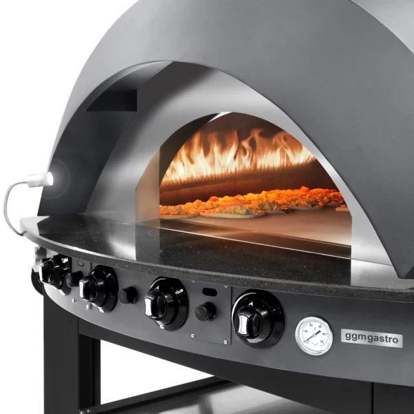 Plynová pec na pizzu - antracit - 9x 25cm - manuálna - vrátane základného rámu - Image 5