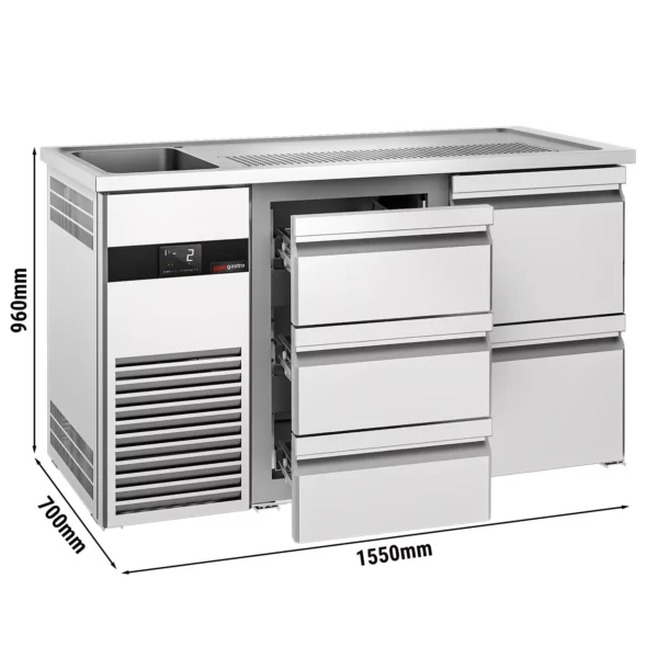 Pivný bar PREMIUM - 1550x700mm - 5 zásuviek