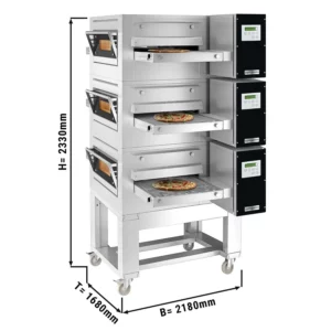 (3 kusy) plynová priebežná rúra - 1680x2180mm - digitálna - šírka pásma: 800mm - vrátane základného rámu