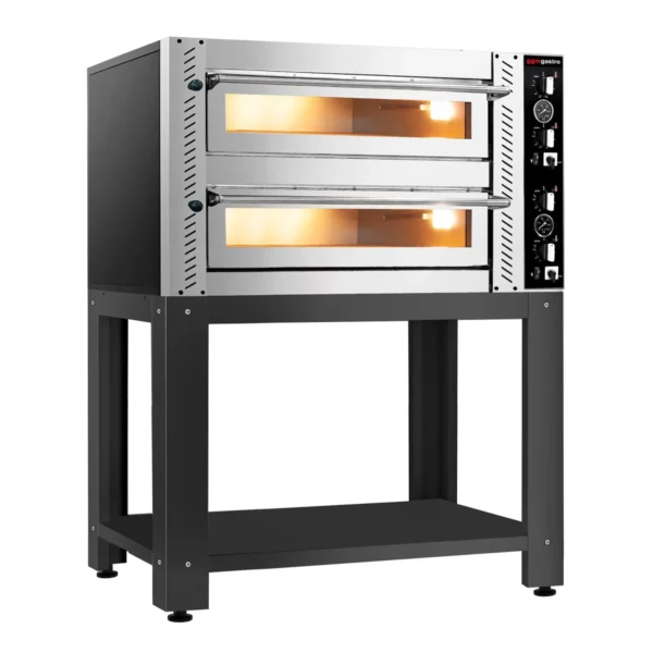 Elektrická pec na pizzu - (plnošamotová) - 6+6x 30cm - manuálna - vrátane podstavca - Image 5