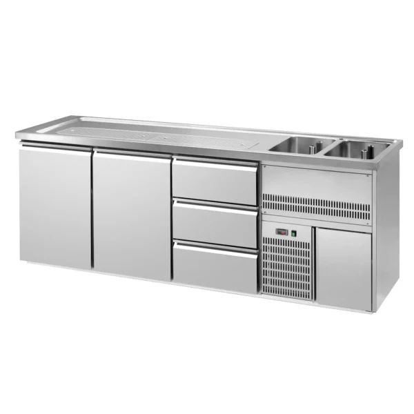 Pivný bar PREMIUM PLUS - 2500x700mm - 2 dvierka a 3 zásuvky - Image 3