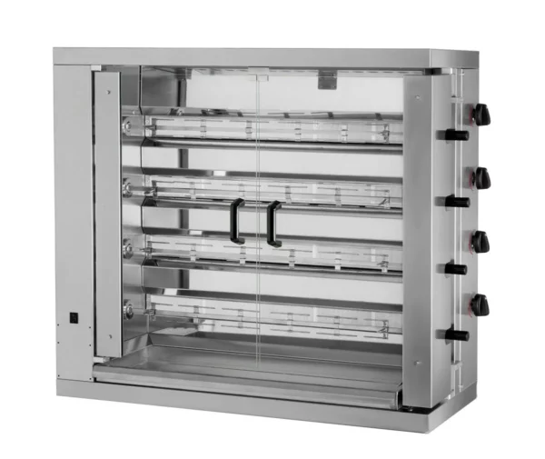 Plynový gril na kurčatá ECO so 4 ražňami pre 24 kurčiat - 1098 x 480 x 1000 mm - Image 5