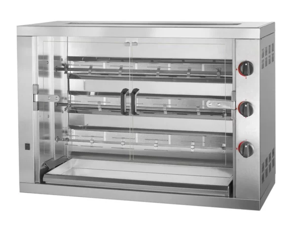 Plynový gril na kurčatá PREMIUM s 3 ražňami pre 18 kurčiat - 1190 x 480 x 820 mm - Image 3