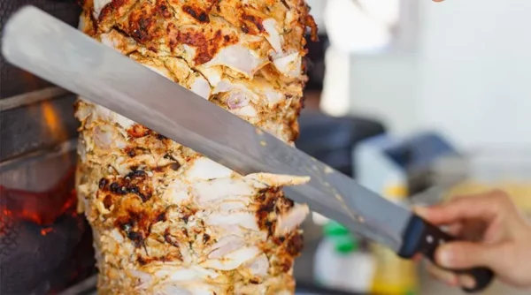 Nôž na kebab s čiernou plastovou rukoväťou - Image 2