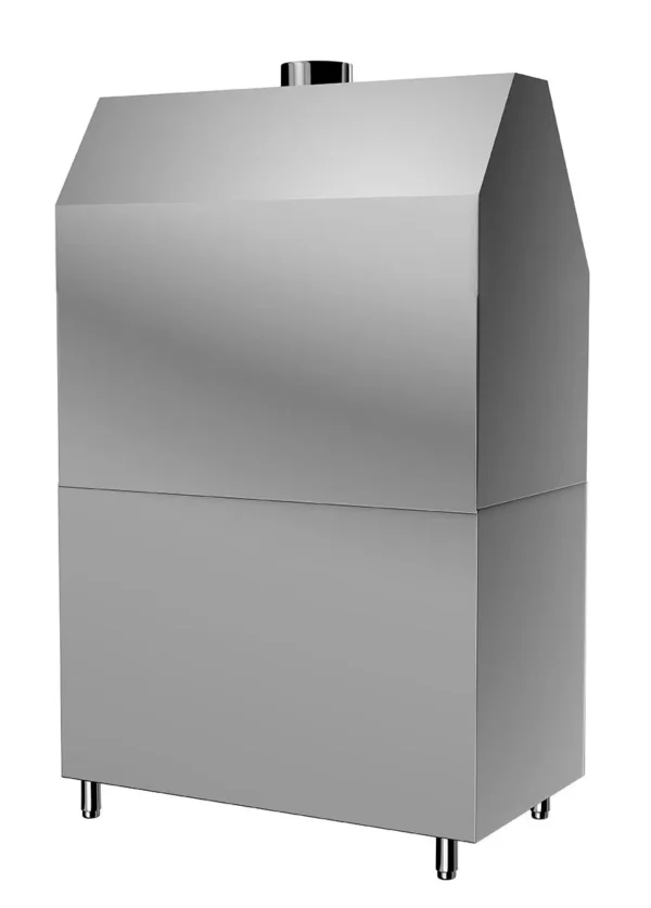 Gril na drevené uhlie BERLÍN - 1,36m - nerezový vzhľad - Image 4