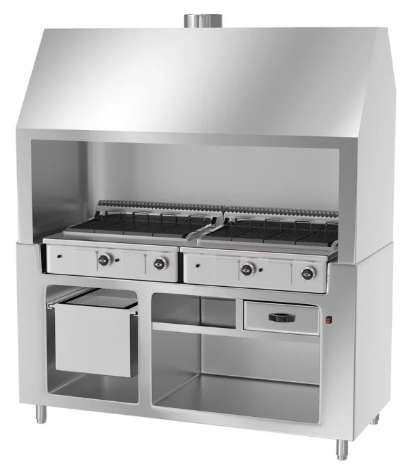 Plynový gril BERLÍN - 1,76m - nerezový vzhľad - Image 3