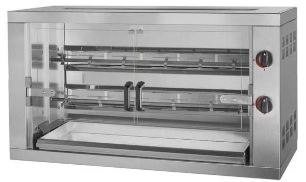 Plynový gril na kurčatá PREMIUM s 2 ražňami pre 12 kurčiat - 1190 x 480 x 640 mm - Image 3