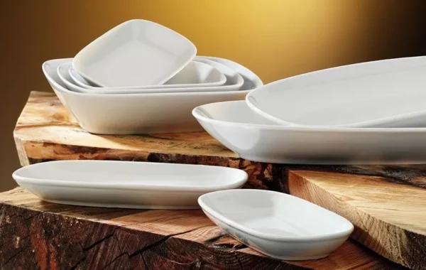 PERA alb - farfurie ovală - Ø 24 cm (24 bucăți) - Image 2