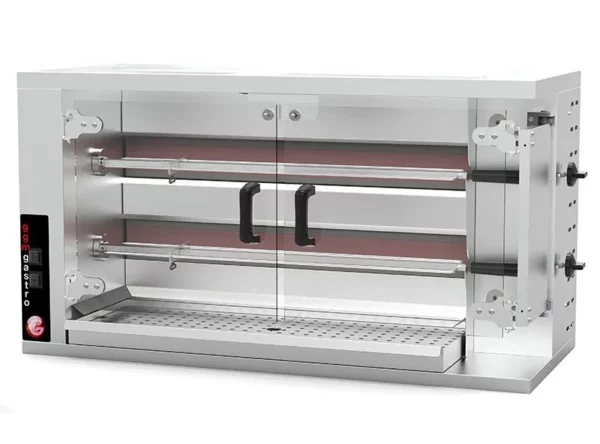 Plynový gril na kurčatá PREMIUM s 2 ražňami pre 10 kurčiat - 1150 x 472 x 605 mm - Image 4