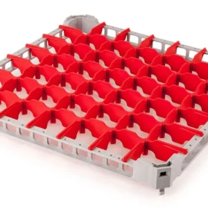 Hrana na pripevnenie košíka na sklo - 500x500mm - 49 priehradiek