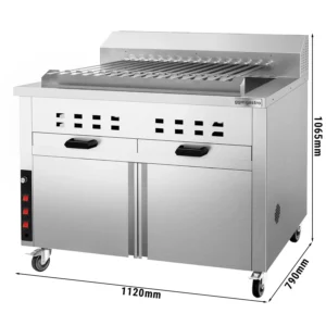 Gril na drevené uhlie - pre Adana & Shish Kebab - s 15 autom. rotujúce špízy