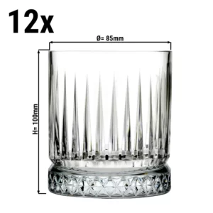 (12 kusov) Univerzálne nápojové sklo - ELYSIA - 355 ml - priehľadné