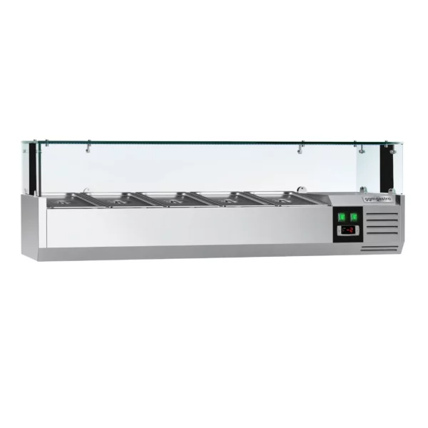 Chladiaca vitrína PREMIUM s LED svetlom - 1200x335mm - 5x GN 1/4 - Image 5