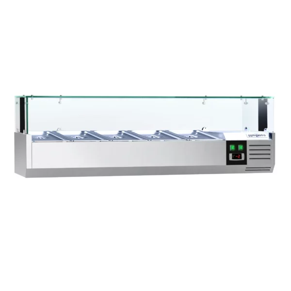Chladiaca vitrína PREMIUM s LED svetlom - 1200x335mm - 5x GN 1/4 - Image 2