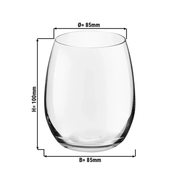 (12 kusov) Univerzálne nápojové sklo - ESPRIT - 390 ml - transparentné - Image 2