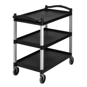 CAMBRO | Servírovací vozík / prepravný vozík KD - 3 police - čierny