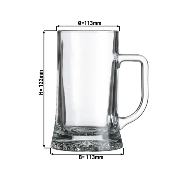 (12 ks) hrnček na pivo - PIVO ŠPECIÁLY - 285 ml - priehľadný