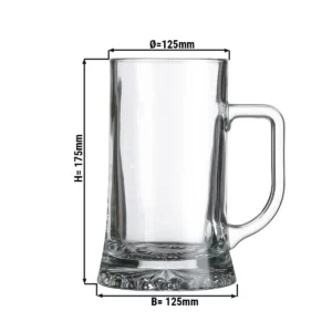 (12 kusov) hrnček na pivo - PIVO ŠPECIÁLY - 520 ml - priehľadný