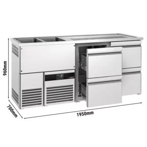 Pivný bar PREMIUM - 1950x700mm - 4 zásuvky