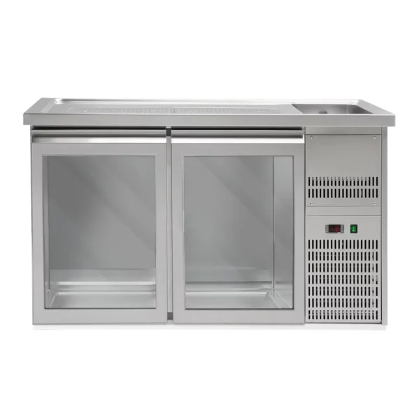 Pivný bar PREMIUM PLUS - 1550x700mm - 2 sklenené dvierka - Image 10