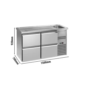 Pivný bar PREMIUM PLUS- 1550x700mm - 4 zásuvky