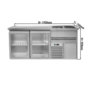 Pivný bar PREMIUM PLUS- 1950x700mm - s 2 zásuvkami