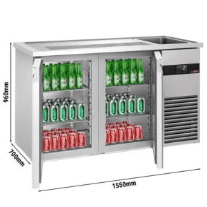 Pivný bar PREMIUM - 1550x700mm - 2 dvierka