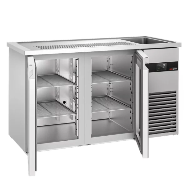 Pivný bar PREMIUM - 1550x700mm - 2 sklenené dvierka - Image 6