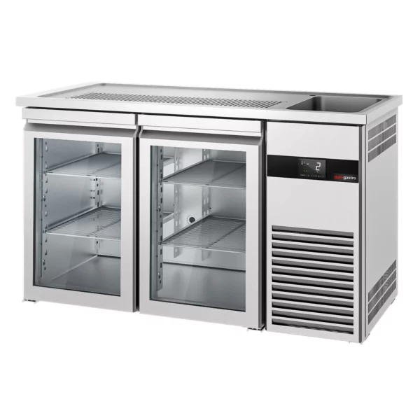 Pivný bar PREMIUM - 1550x700mm - 2 sklenené dvierka - Image 9
