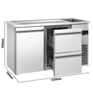 Pivný bar PREMIUM - 1550x700mm - 1 dvierka a 2 zásuvky