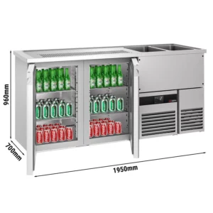 Pivný bar PREMIUM - 1950x700mm - 2 dvierka