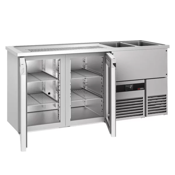 Pivný bar PREMIUM - 1950x700mm - 2 sklenené dvierka - Image 4