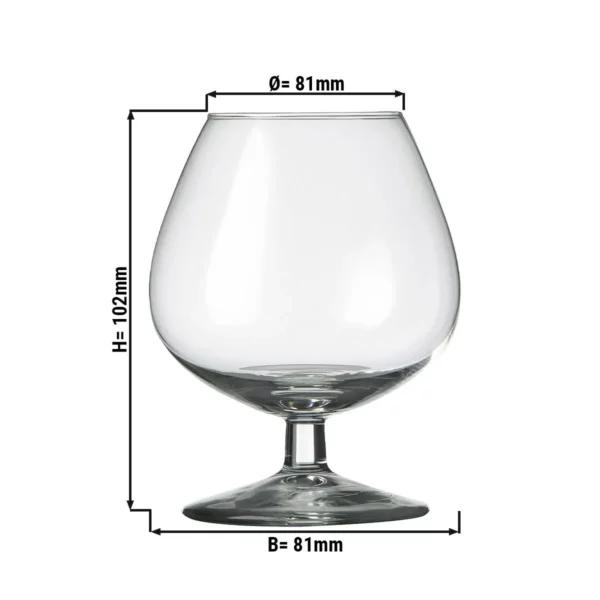 (12 kusov) pohár na koňak - GILDE - 250 ml - Image 2