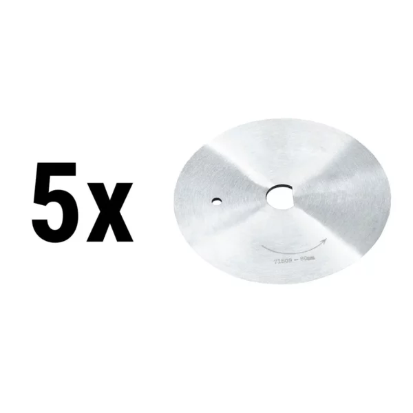 (5 kusov) Okrúhly krájač s hladkou čepeľou - Ø 80 mm pre krájač na kebab