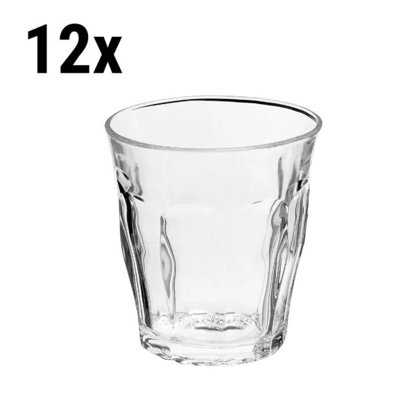 (12 kusov) Duralex univerzálne nápojové sklo - PICARDIE - 220 ml - transparentné