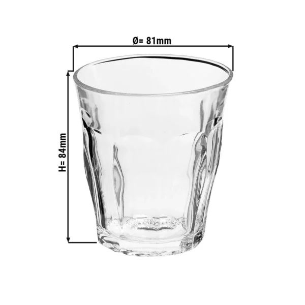 (12 kusov) Duralex univerzálne nápojové sklo - PICARDIE - 220 ml - transparentné - Image 2