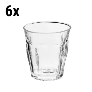 (6 kusov) Duralex univerzálne nápojové sklo - PICARDIE - 220 ml - transparentné