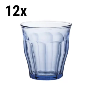 (12 kusov) Duralex univerzálne nápojové sklo - PICARDIE - 250 ml - modro-transparentné